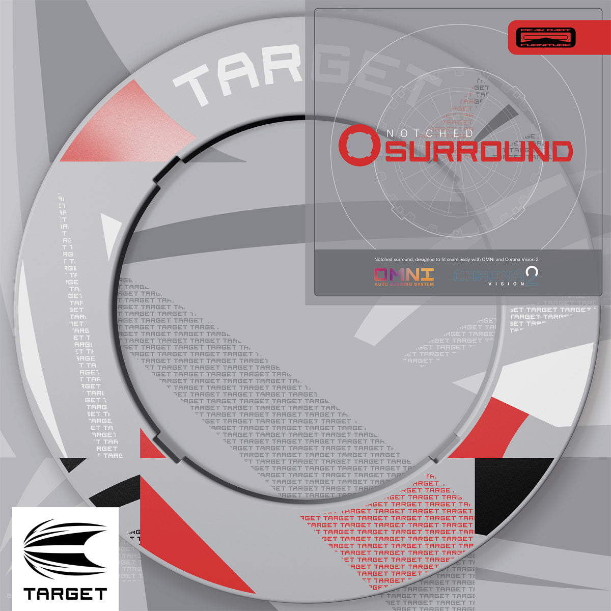 Target Patterned Notched Surround