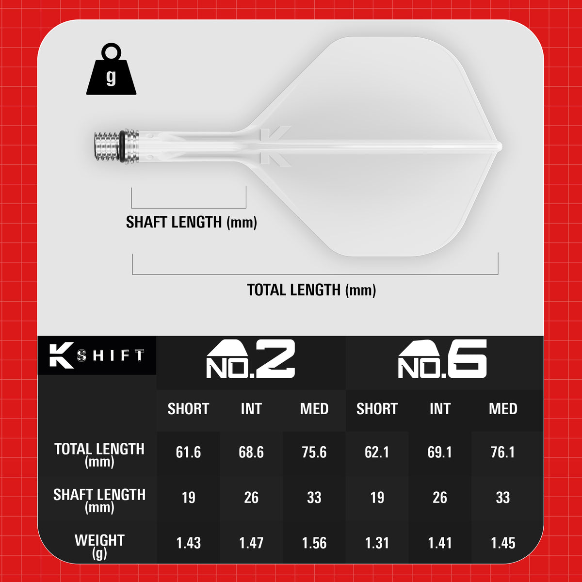 Target K-Shift White No. 2