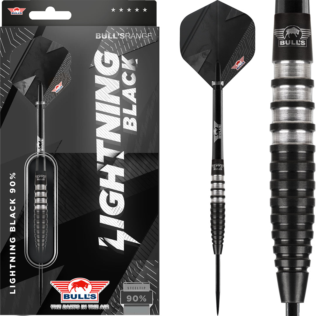 Bull´s Lightning Schwarz Steeldarts