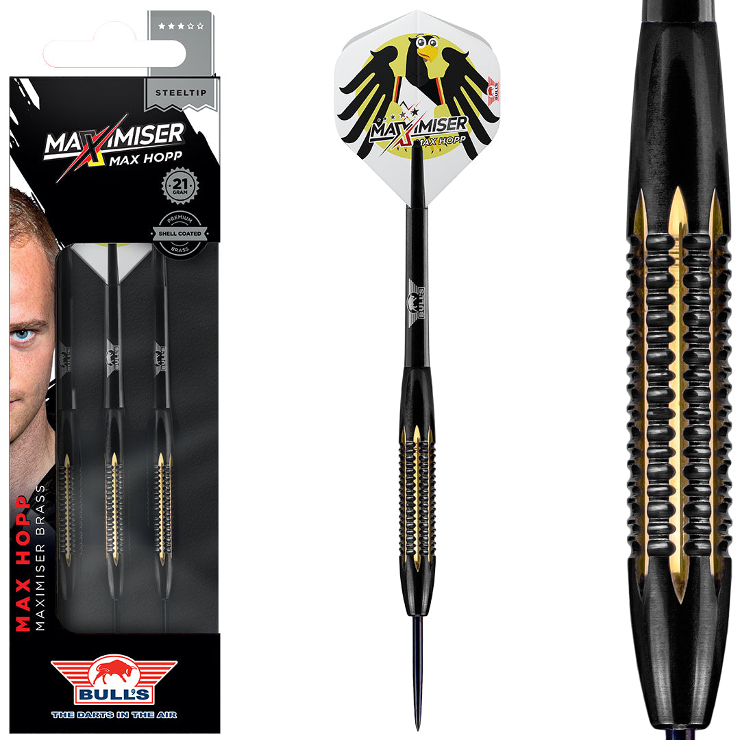 Bull's Max Maximiser Hopp Shell Coated Brass Steeldarts