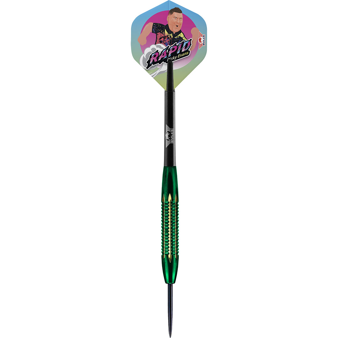 Bull's Ricky Evans Shell Coated Brass Green Steeldarts