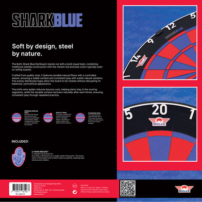 Bull's Shark Pro Blue Dartboard