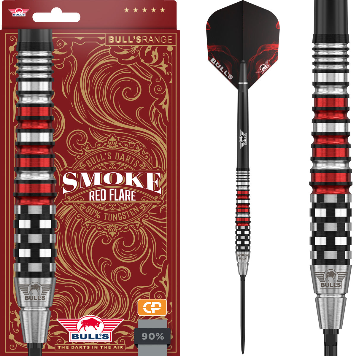 Bull's Smoke Red Flare CP Steeltip 90%