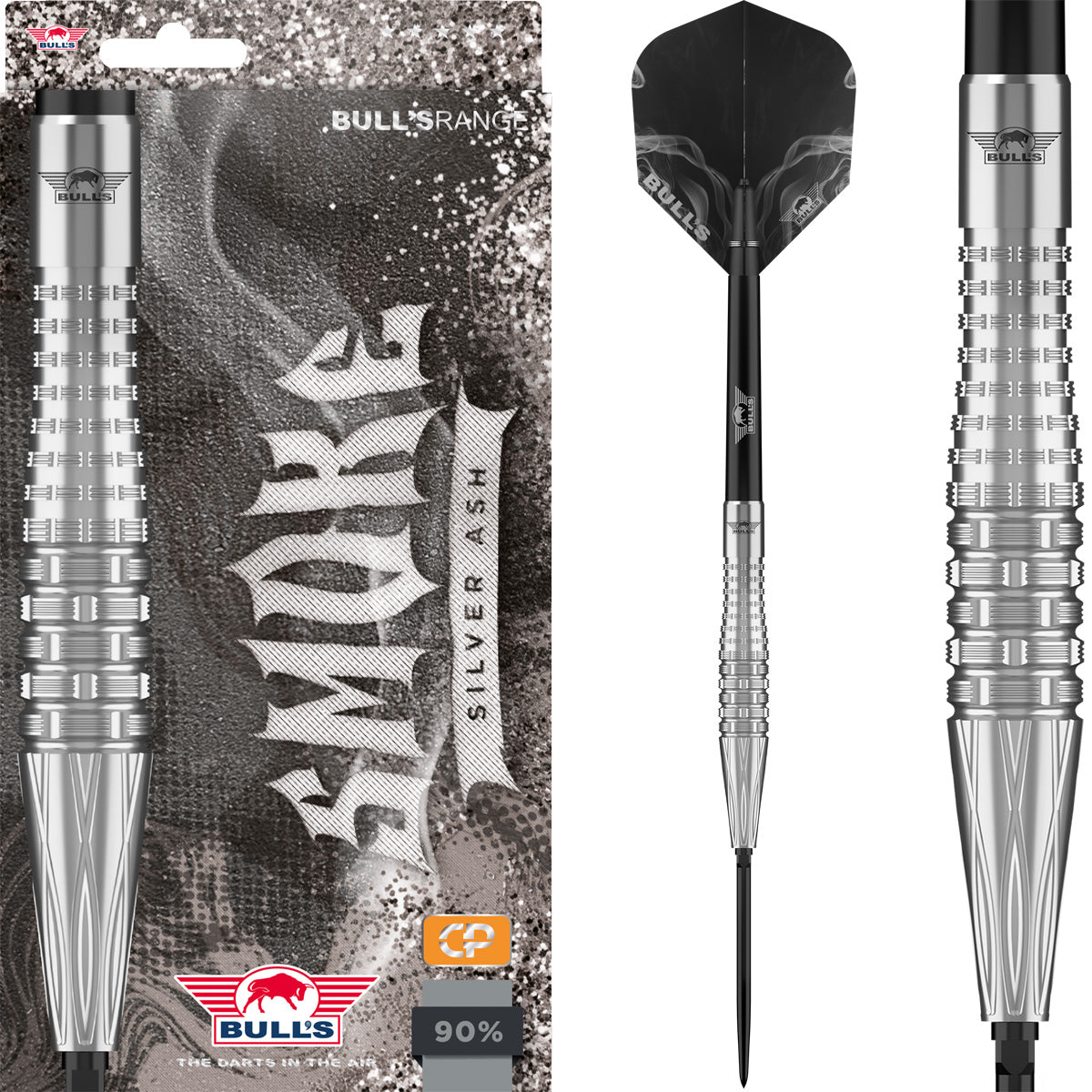 Bull's Smoke Silver Ash CP Steeltip 90%