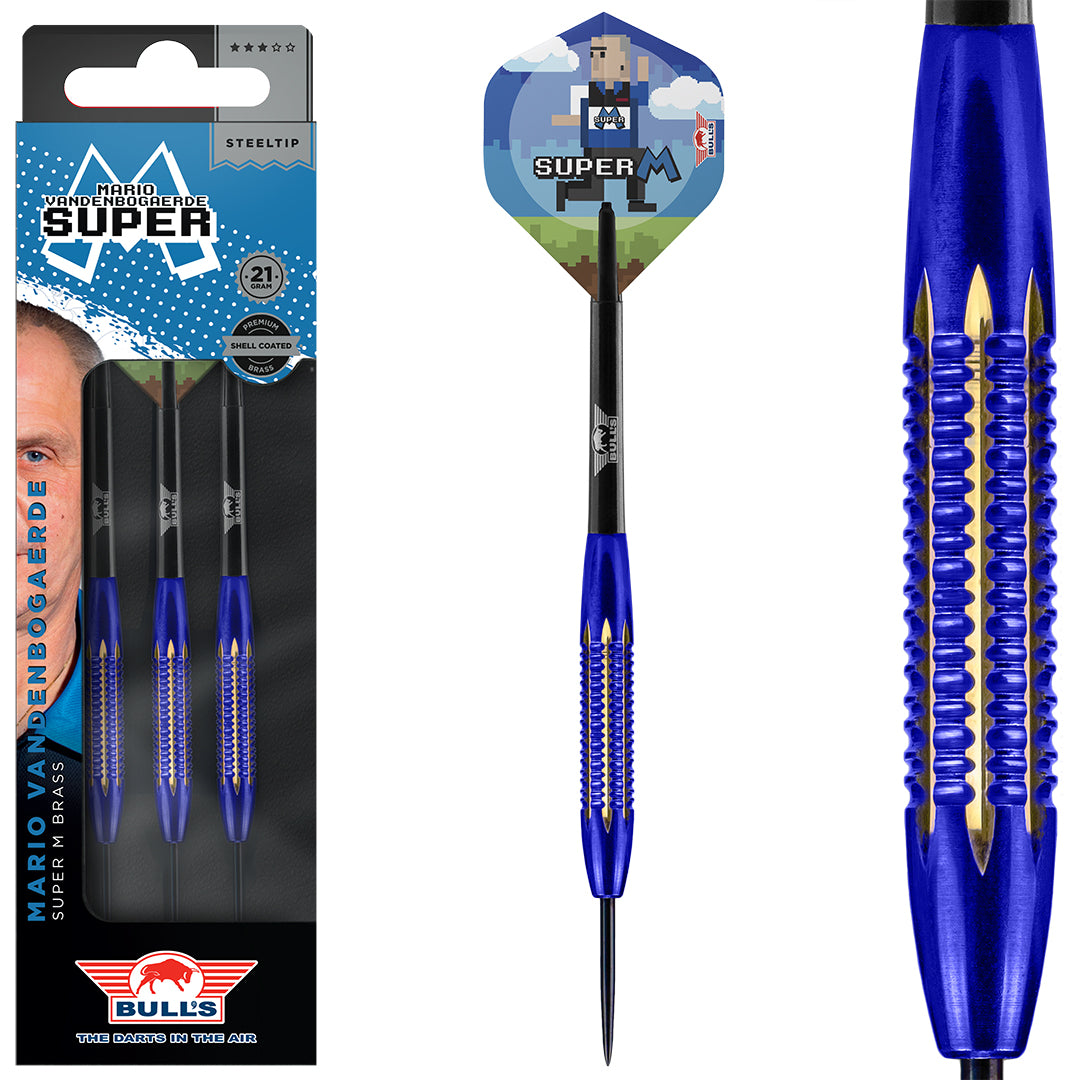 Bull's Mario Vandenbogaerde Shell Coated Brass Steeldarts