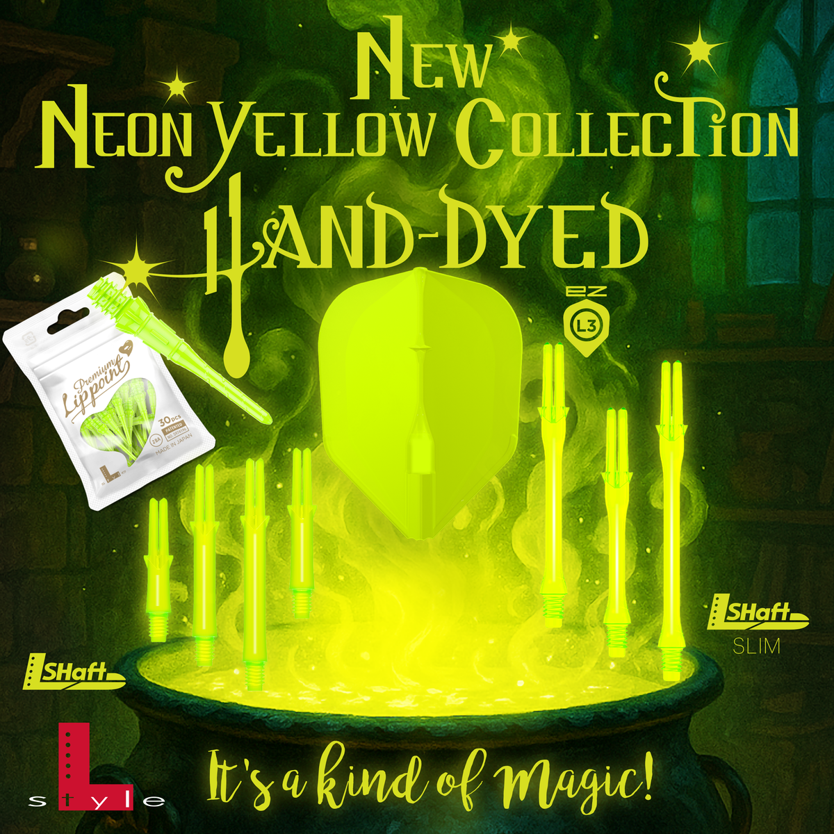 L-Style L-Shaft Locked Straight SP Neon Yellow